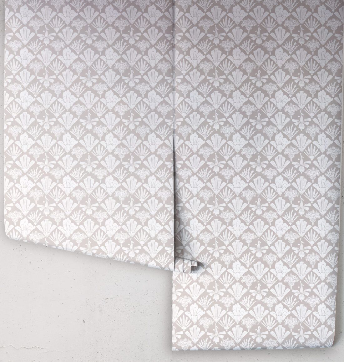 In The Bloom Collection - Wallpaper Republic - Corsage Wallpaper - Colorway: Taupe - Roll