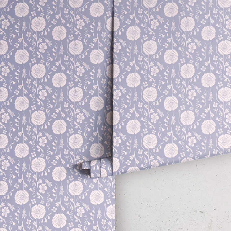 Meadow Dreams Wallpaper - Colorway: Stormy - by Wallpaper Republic - In The Bloom Collection - Roll
