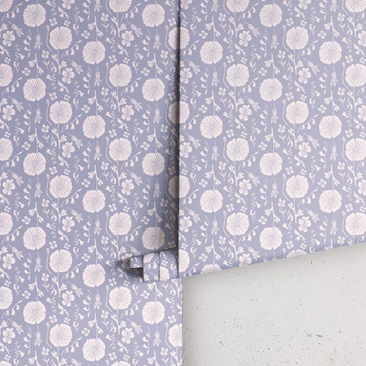 Meadow Dreams Wallpaper - Colorway: Stormy - by Wallpaper Republic - In The Bloom Collection - Roll