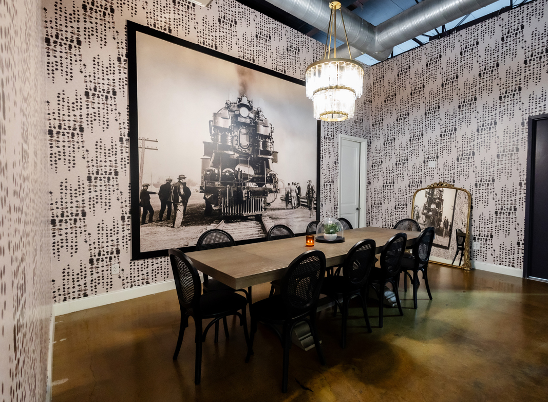 Rock Island Line Mural • Wallpaper Mural Blog • Milton & King Dallas, Texas