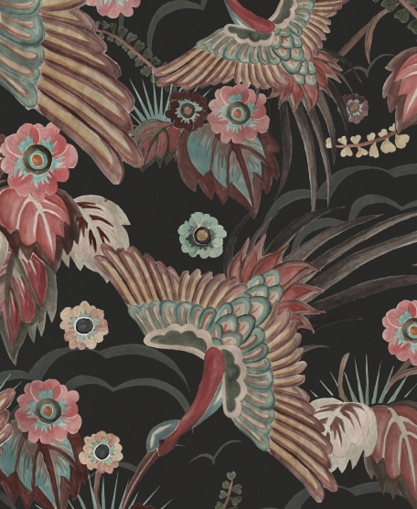 Bird Paradise - House of Heras - Gardens of Andalucia - Lookbook - Swatch - Colorway Ink