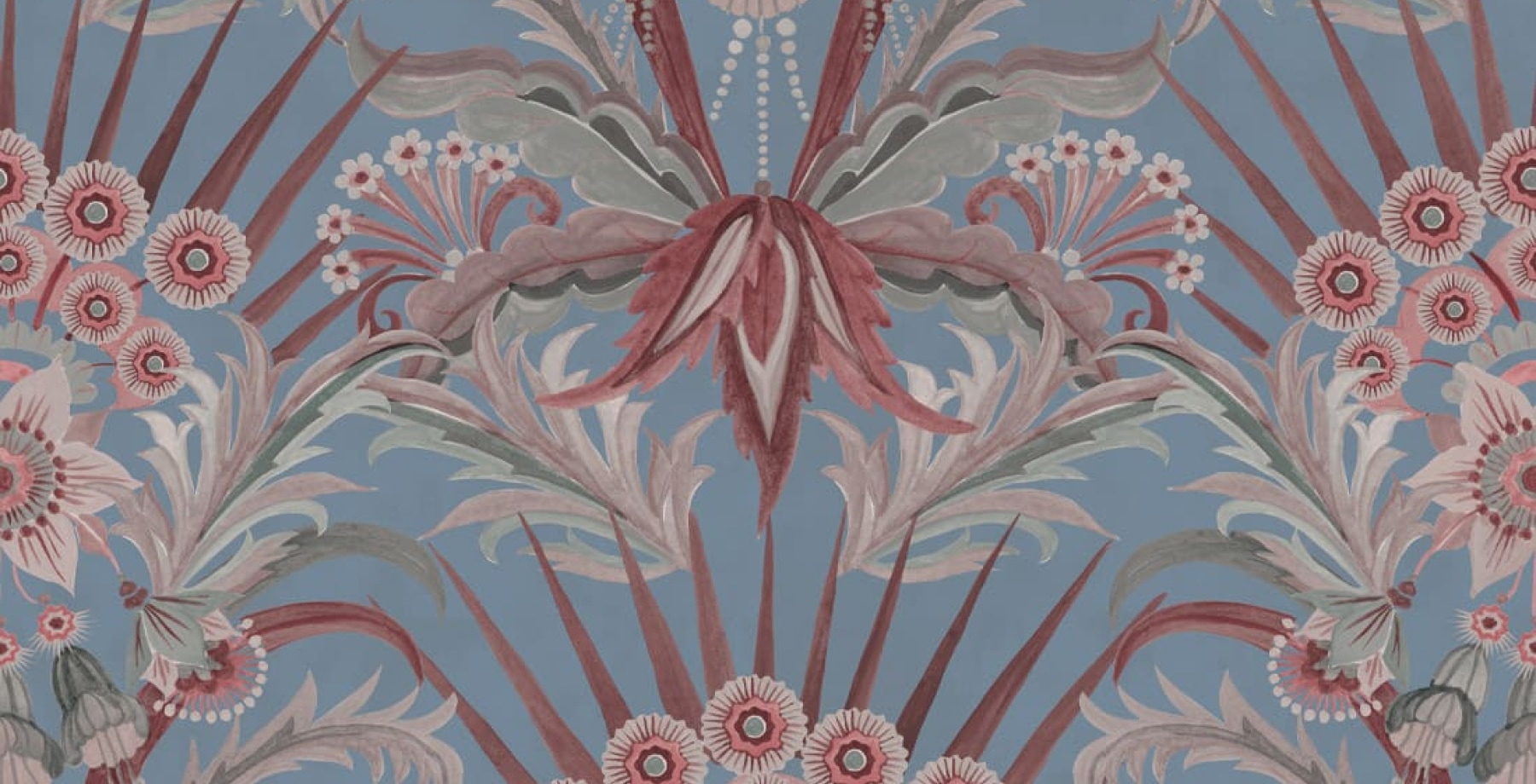 Morning Flower Wallpaper - House of Heras - Gardens of Andalucia Collection -Hero Image
