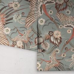 Bird Paradise Wallpaper - Colorway: Haze - Rolls