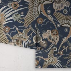 Bird Paradise Wallpaper - Colorway: Sapphire - Rolls