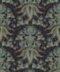 Sunset Lilies Wallpaper - House of Heras - Gardens of Andalucia - Lookbook - Colorway: Deep Sea - Insitu