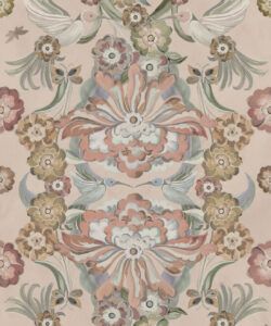 Hummingbird Garden Wallpaper - Colorway: Ballet Pink - Swatch