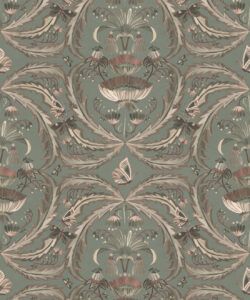 Magical Mariposa Wallpaper - Colorway: Mink - Swatch