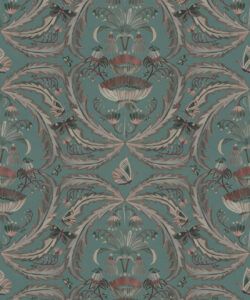 Magical Mariposa Wallpaper - Colorway: Ocean - Swatch