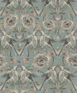 Paloma Wallpaper - Colorway: Dusky Blue - Swatch
