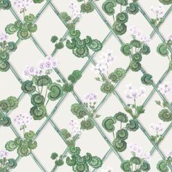 Primrose Garden Wallpaper - Maine House Interiors - Colorway: Lilac - Swatch