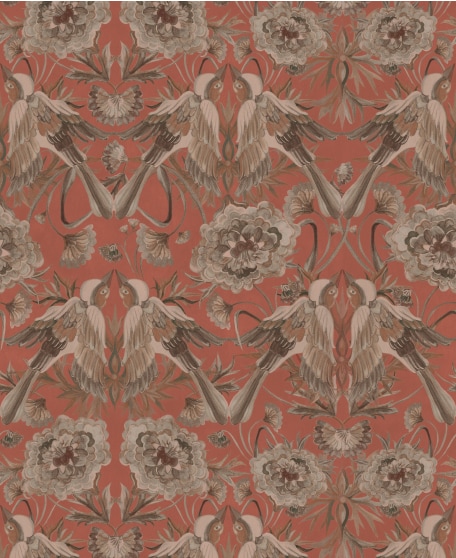 Paloma Wallpaper - House of Heras - Gardens of Andalucia - Lookbook - Swatch - Colorway: Clay