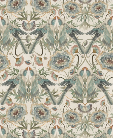 Paloma Wallpaper - House of Heras - Gardens of Andalucia - Lookbook - Swatch - Colorway: Milk