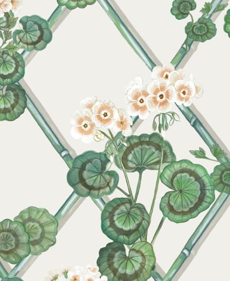 Primrose Garden Wallpaper - Maine House Interiors - Colorway: Burnt Orange