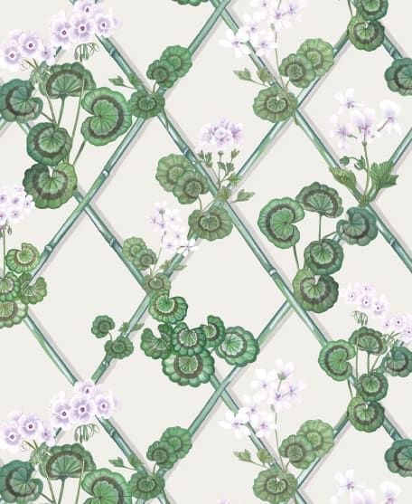 Primrose Garden Wallpaper - Maine House Interiors - Colorway: Lilac