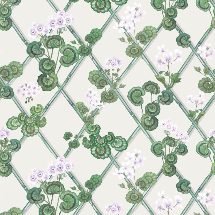 Primrose Garden Wallpaper - Maine House Interiors - Lookbook Gallery - Colourway: Lilac - Swatch