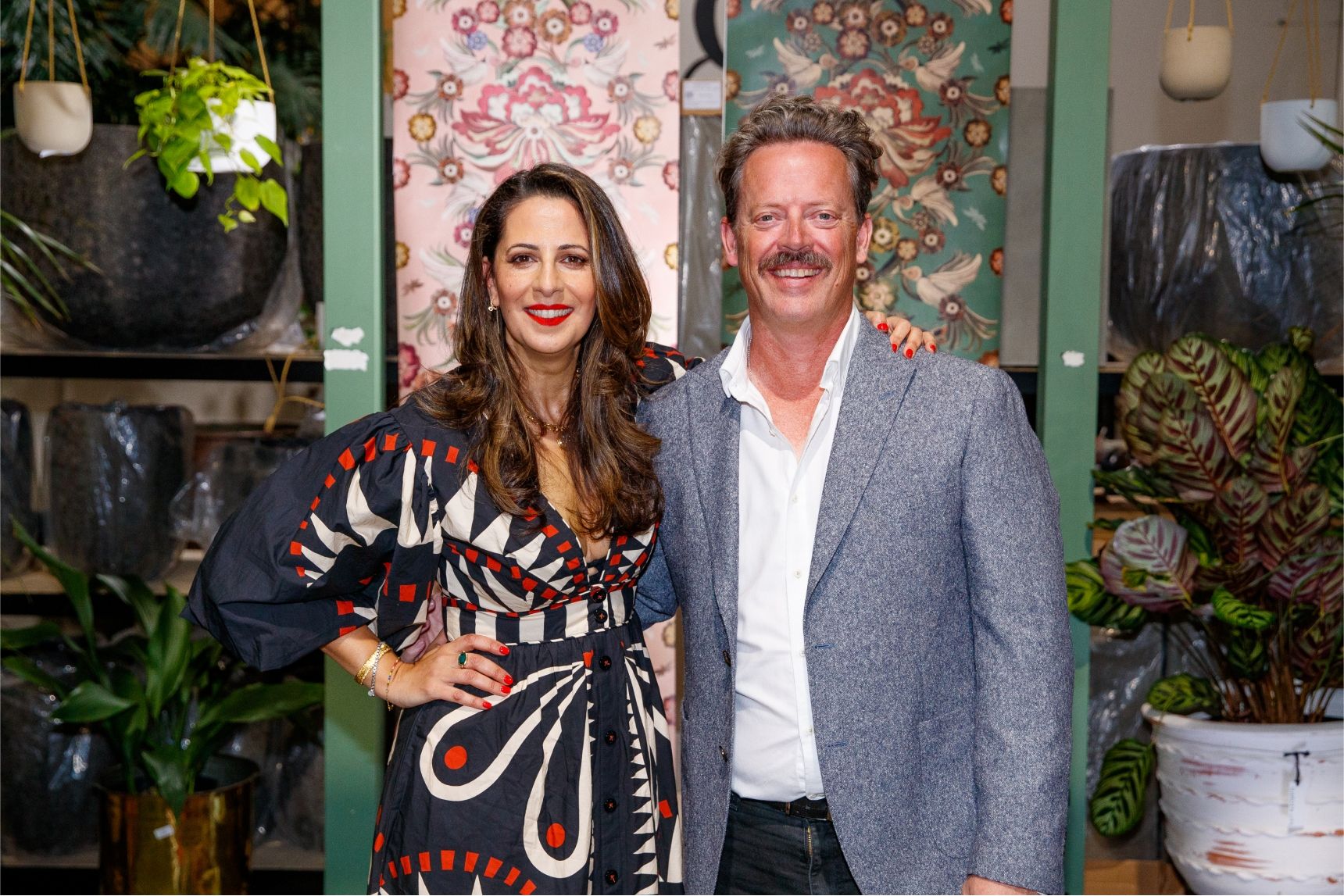 Silvana Azzi Heras, designer of House of Heras and Chris Clark, Milton & King - Marketing & Ecommerce Director.