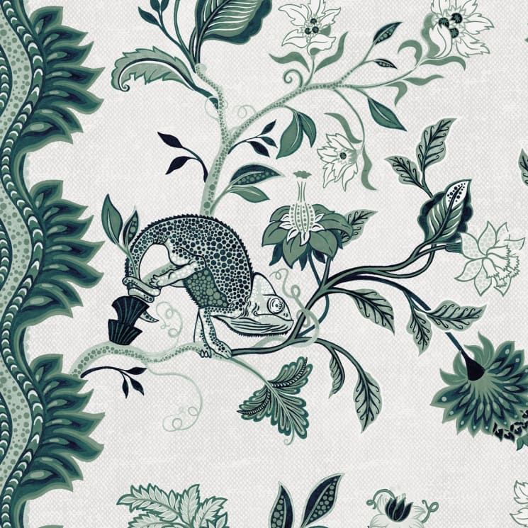 Fantasia Wilds Wallpaper - Iryna Ruggeri - Lookbook Gallery -Colorway: Jade - Swatch