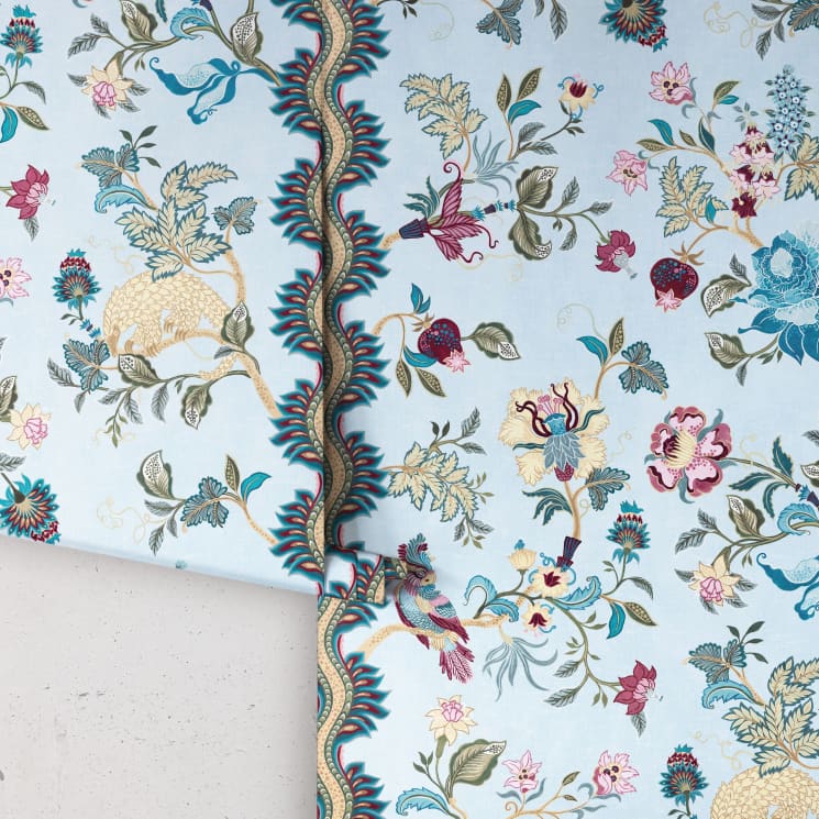 Fantasia Wilds Wallpaper - Iryna Ruggeri - Lookbook Gallery -Colorway: Sky - Roll