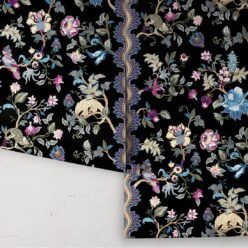 Fantasia Wilds Wallpaper - Wallpaper Republic - by Iryna Ruggeri - Nature’s Tapestry Collection - Colorway: Black - Roll