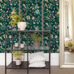 Fantasia Wilds Wallpaper - Wallpaper Republic - by Iryna Ruggeri - Nature’s Tapestry Collection - Colorway: Green - Insitu