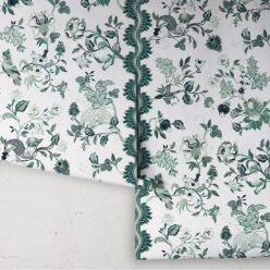 Fantasia Wilds Wallpaper - Wallpaper Republic - by Iryna Ruggeri - Nature’s Tapestry Collection - Colorway: Jade - Roll