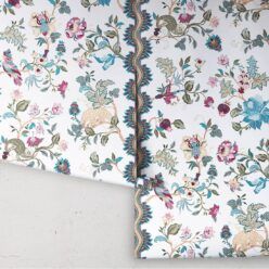 Fantasia Wilds Wallpaper - Wallpaper Republic - by Iryna Ruggeri - Nature’s Tapestry Collection - Colorway: White - Roll