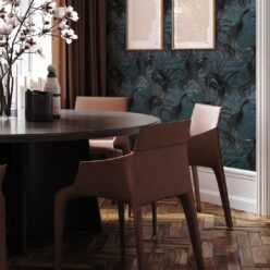 Water Birds Wallpaper - Bethany Linz - My Sydney Collection - Colourway: Night - Insitu
