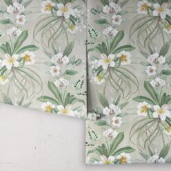 Hibiscus at Double Bay Wallpaper - Bethany Linz - My Sydney Collection - Colourway: Beige - Roll