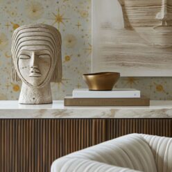 The Milky Way Wallpaper - Bethany Linz - My Sydney Collection - Colourway: Beige - Insitu