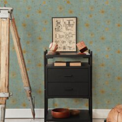 The Milky Way Wallpaper - Bethany Linz - My Sydney Collection - Colourway: Duck Egg - Insitu