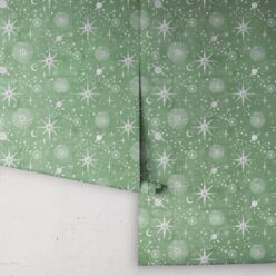 The Milky Way Wallpaper - Bethany Linz - My Sydney Collection - Colourway: Green - Roll
