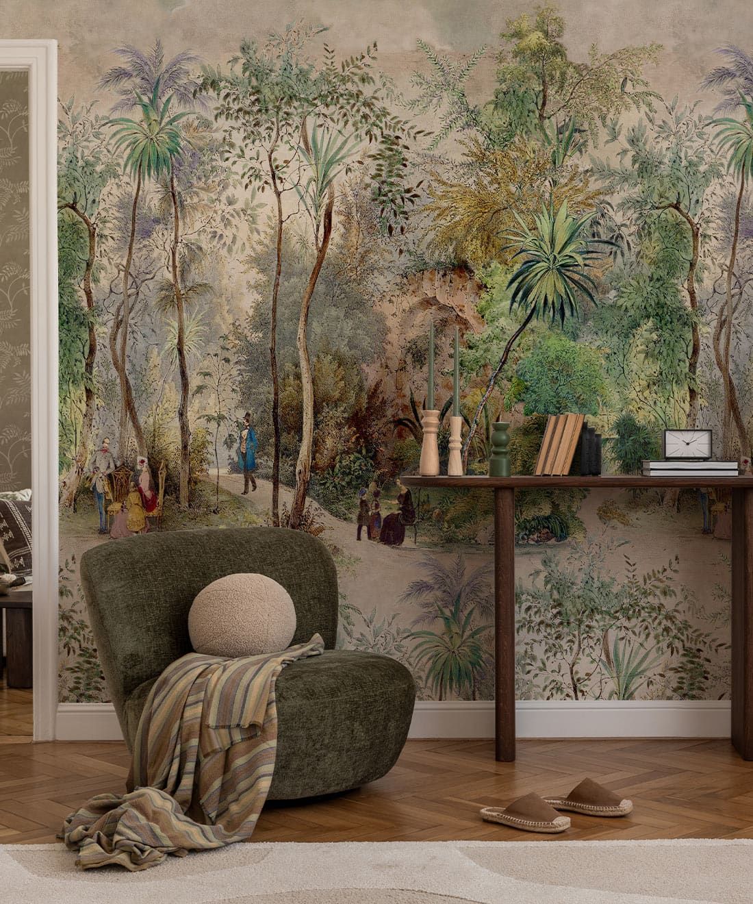 Botanical Gardens Mural • Classical Wallpaper • Milton & King USA