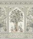 Pavilion Mural - Palace Grove Collection - M&K Studio - Swatch - Colorway: Linen