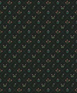 Floret Wallpaper - Palace Grove Collection - M&K Studio - Swatch - Colorway: Jewel