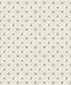 Floret Wallpaper - Palace Grove Collection - M&K Studio - Swatch - Colorway: Linen