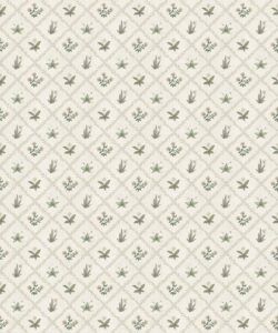 Floret Wallpaper - Palace Grove Collection - M&K Studio - Swatch - Colorway: Linen