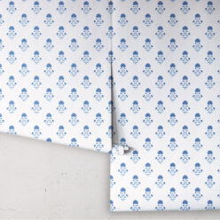 Marigold Wallpaper - Palace Grove Collection - M&K Studio - Roll - Colorway: Sapphire