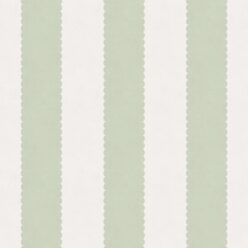 Scallop Stripe Wallpaper - Palace Grove Collection - M&K Studio - Swatch - Colorway: Willow