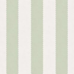 Scallop Stripe Wallpaper - Palace Grove Collection - M&K Studio - Swatch - Colorway: Willow