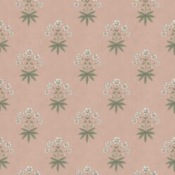 Geranium Wallpaper - Palace Grove Collection - M&K Studio - Swatch - Colorway: Antique Rose
