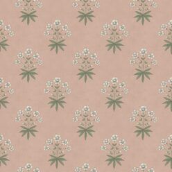 Geranium Wallpaper - Palace Grove Collection - M&K Studio - Swatch - Colorway: Antique Rose