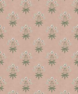 Geranium Wallpaper - Palace Grove Collection - M&K Studio - Swatch - Colorway: Antique Rose