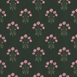 Geranium Wallpaper - Palace Grove Collection - M&K Studio - Swatch - Colorway: Jewel