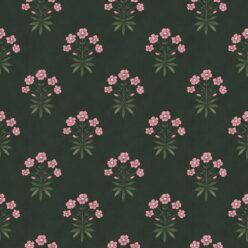 Geranium Wallpaper - Palace Grove Collection - M&K Studio - Swatch - Colorway: Jewel