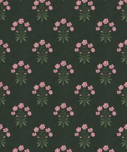 Geranium Wallpaper - Palace Grove Collection - M&K Studio - Swatch - Colorway: Jewel