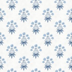 Geranium Wallpaper - Palace Grove Collection - M&K Studio - Swatch - Colorway: Sapphire