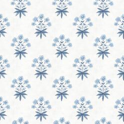 Geranium Wallpaper - Palace Grove Collection - M&K Studio - Swatch - Colorway: Sapphire