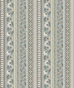 Ribbon Wallpaper - Palace Grove Collection - M&K Studio - Swatch - Colorway: Duck Egg