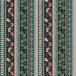 Ribbon Wallpaper - Palace Grove Collection - M&K Studio - Swatch - Colorway: Jewel