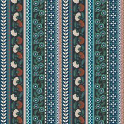 Ribbon Wallpaper - Palace Grove Collection - M&K Studio - Swatch - Colorway: Topaz